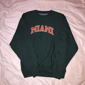 Vintage University Of Miami Sweatshirt
